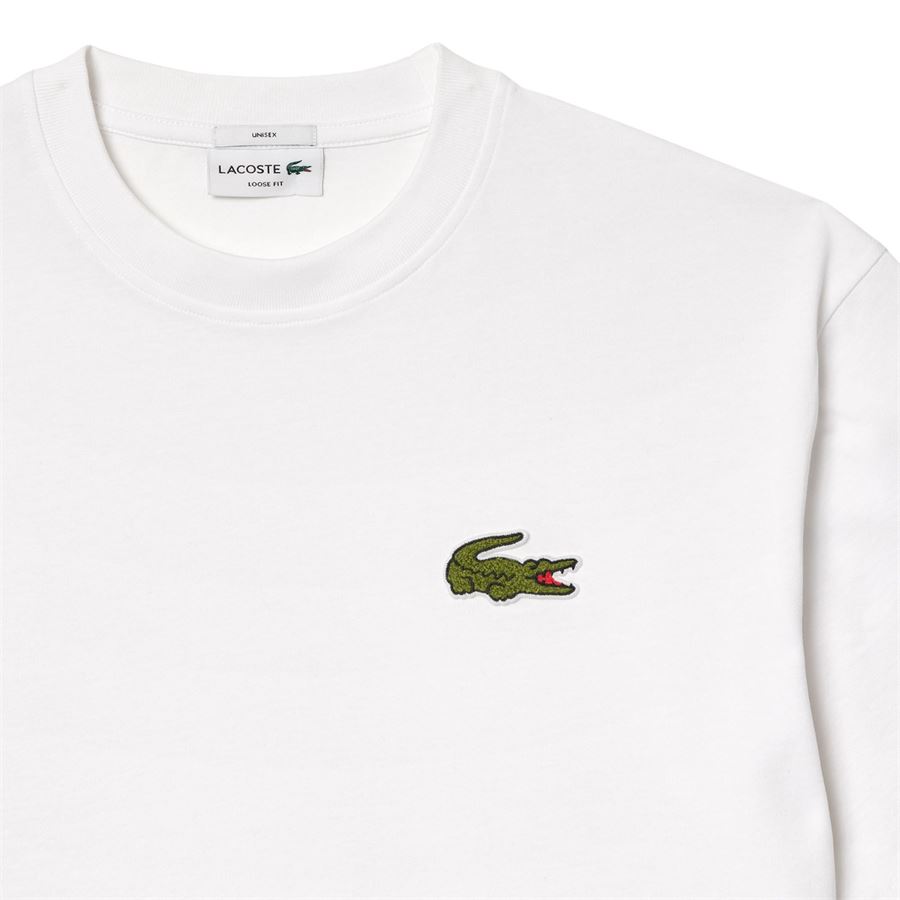 T-shirt in cotone pesante con stemma loose fit Lacoste | TH2745001