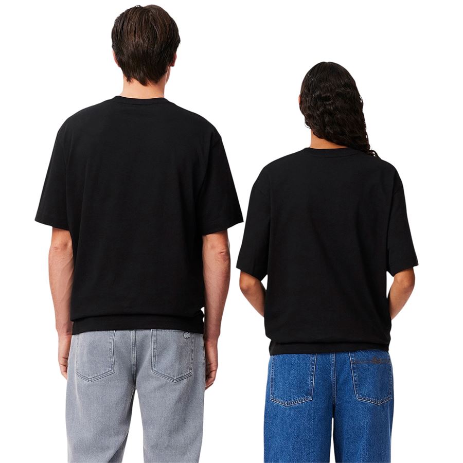 T-shirt in cotone pesante con stemma loose fit Lacoste | TH2745031