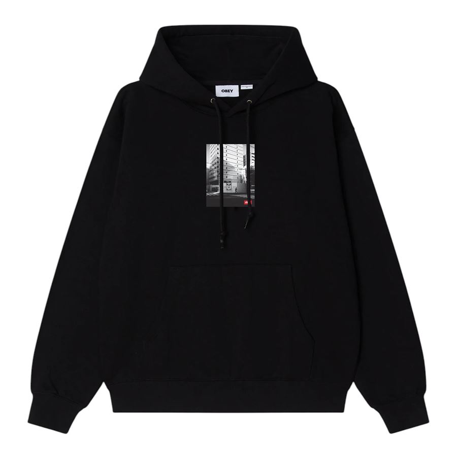 Osaka Photo Pullover felpa con cappuccio da uomo Obey | 117464114BLK