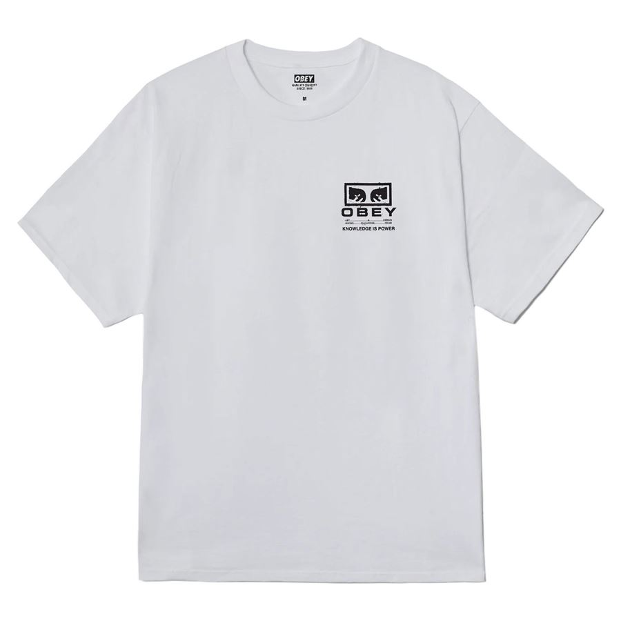 Permission Classic T-shirt manica corta da uomo Obey | 165264087WHT
