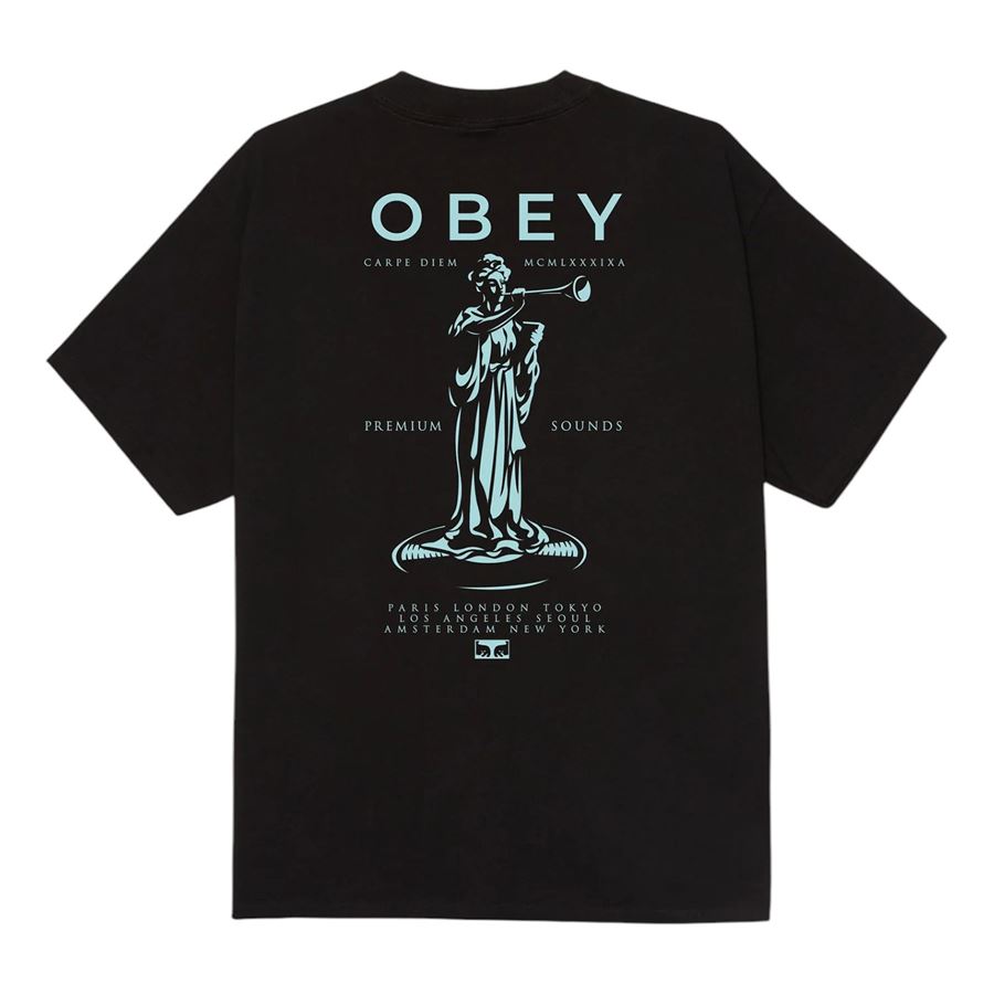 Premium Sounds Classic T-shirt a manica corta da uomo Obey | 165264094BLK
