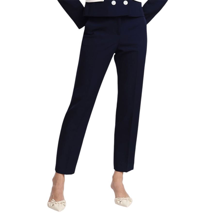 Pantaloni a sigaretta con righe a contrasto da donna Please | P493RAVOCA1650