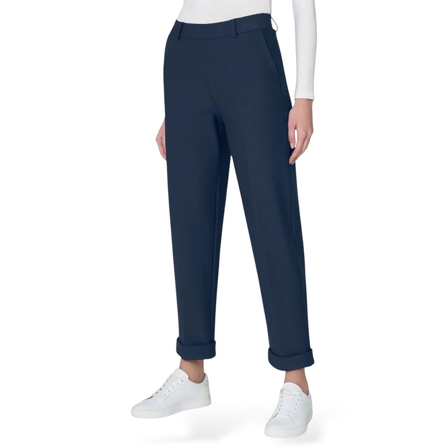 Pantalone a carota con tasche in Compact Light da donna Ragno | DC70PF078