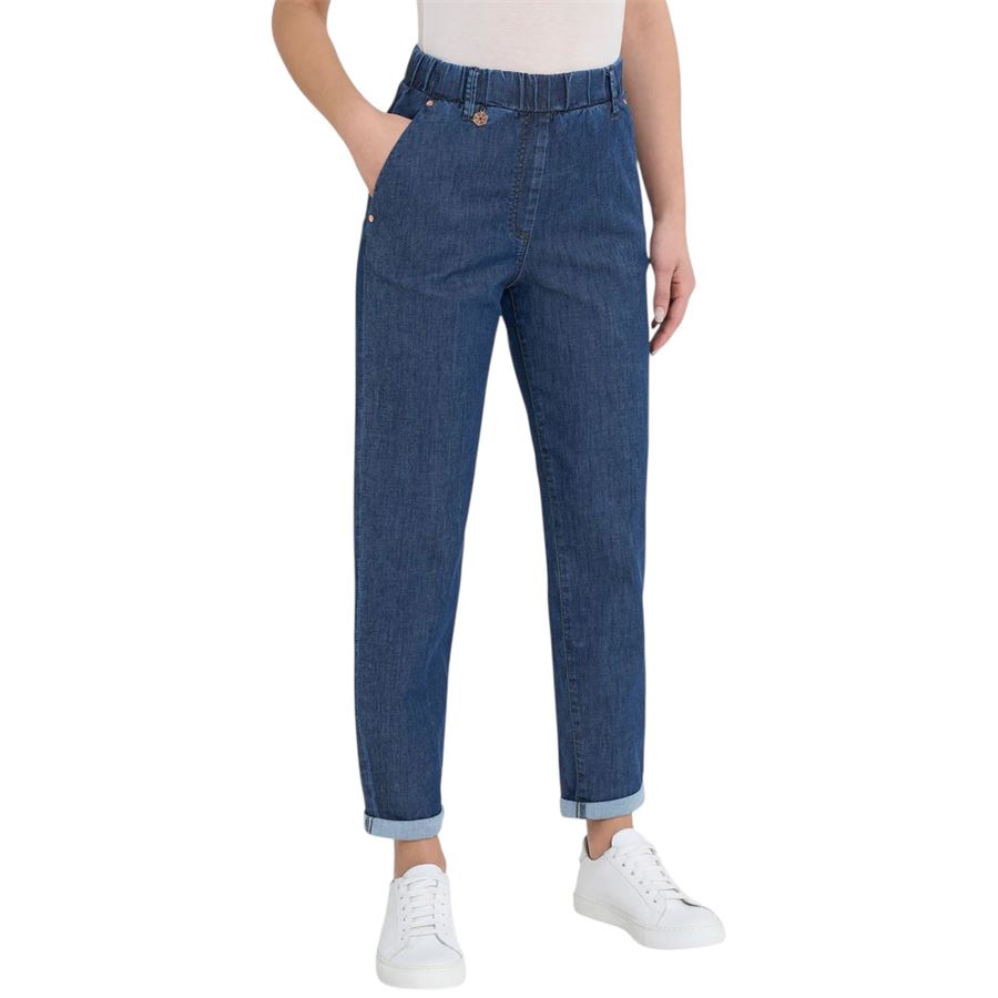 Jeans a carota con tasche in Light Denim da donna Ragno | DN18P4007