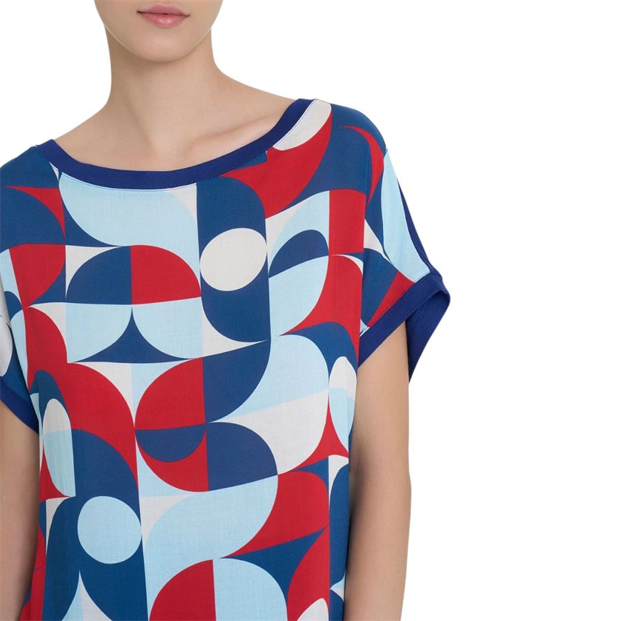 Maglietta con geometric pattern in Misto Viscosa kimono da donna Ragno | DQ34TX516F