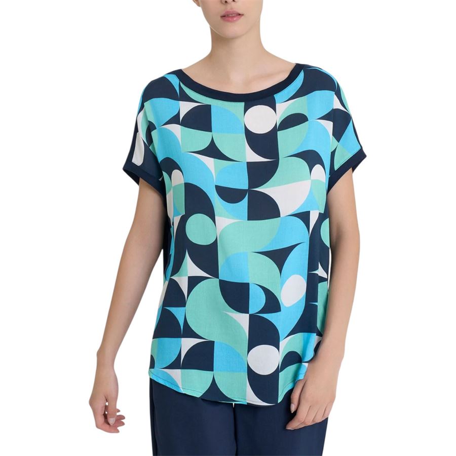 Maglietta con geometric pattern in Misto Viscosa kimono da donna Ragno | DQ34TX885F