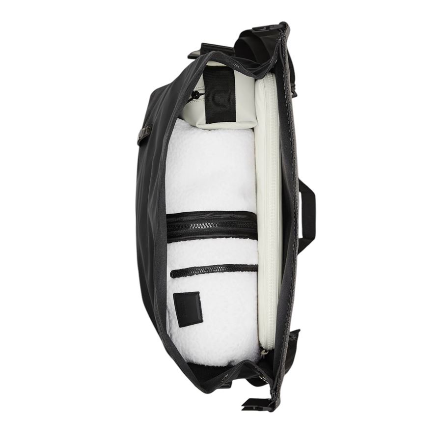 Trail Rolltop Messenger Bag borsa unisex uomo donna Rains | RA14490BLA