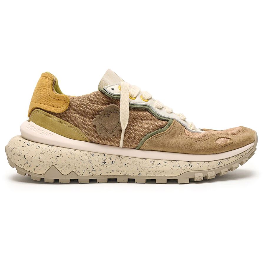 Chacrona Metta lino Whitewisp sneakers da uomo Satorisan | 110117ABROWN