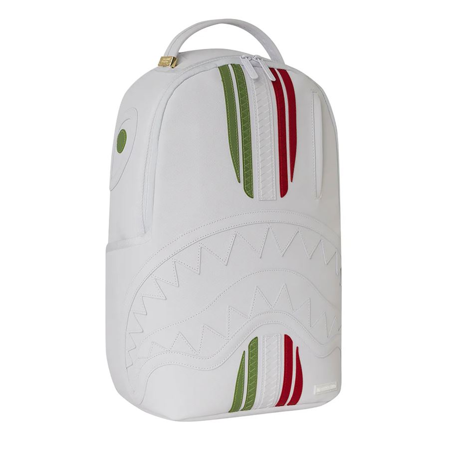 Italy Racing Stripes Backpack White zaino Sprayground | 910B6806NSZ