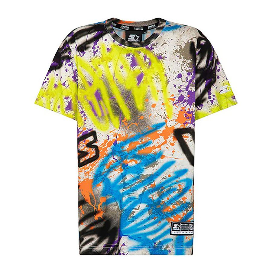 T-shirt manica corta NY spray da bambino Starter | 1410UBSTALNYS