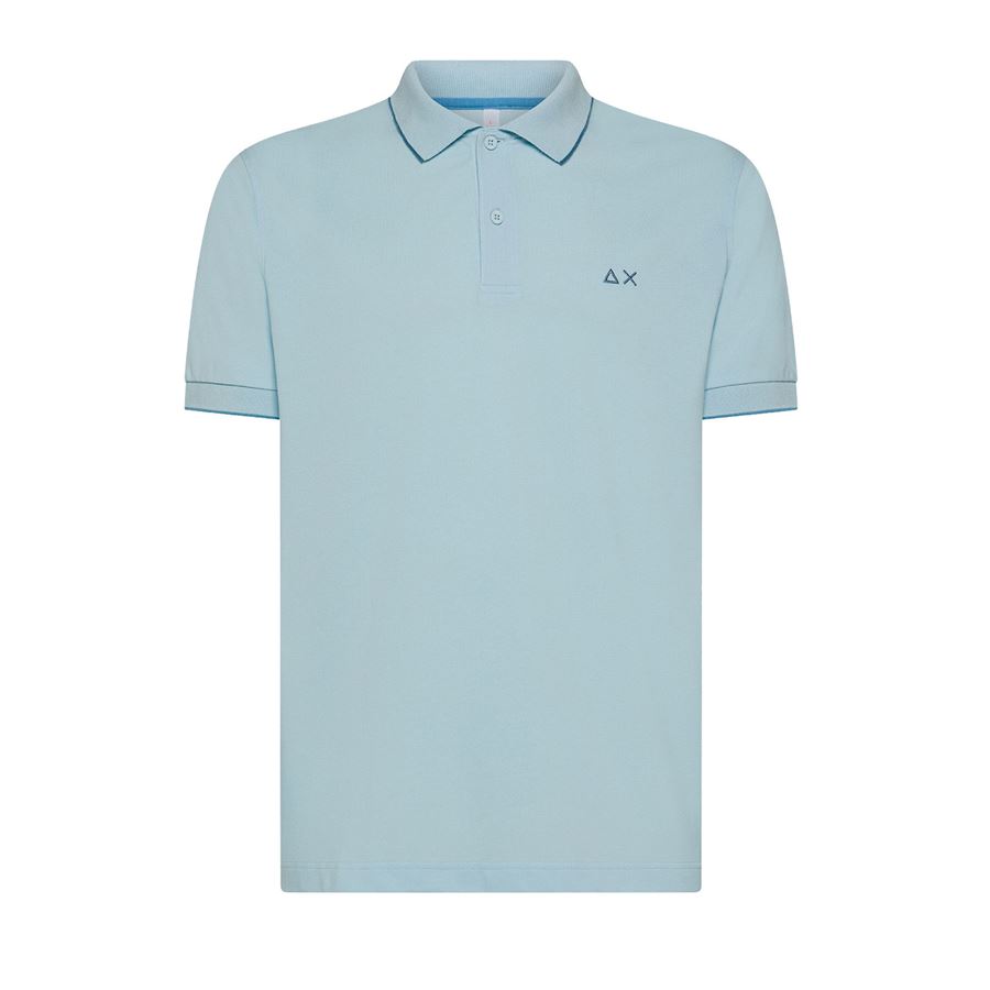 Polo Small Stripes On Collar S/s polo manica corta da uomo Sun68 | A3511005
