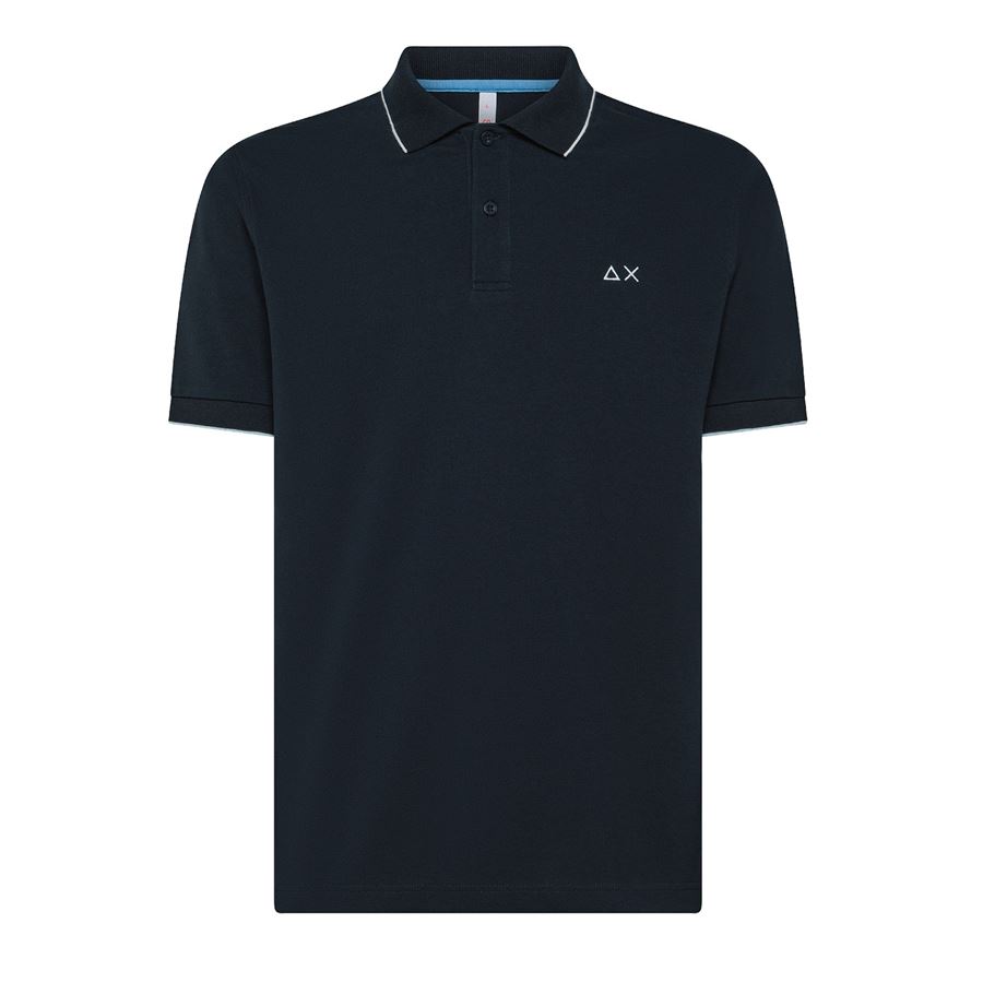 Polo Small Stripes On Collar S/s polo manica corta da uomo Sun68 | A3511007