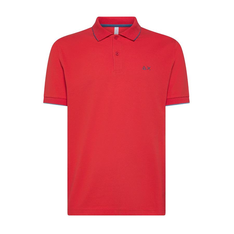 Polo Small Stripes On Collar S/s polo manica corta da uomo Sun68 | A3511010