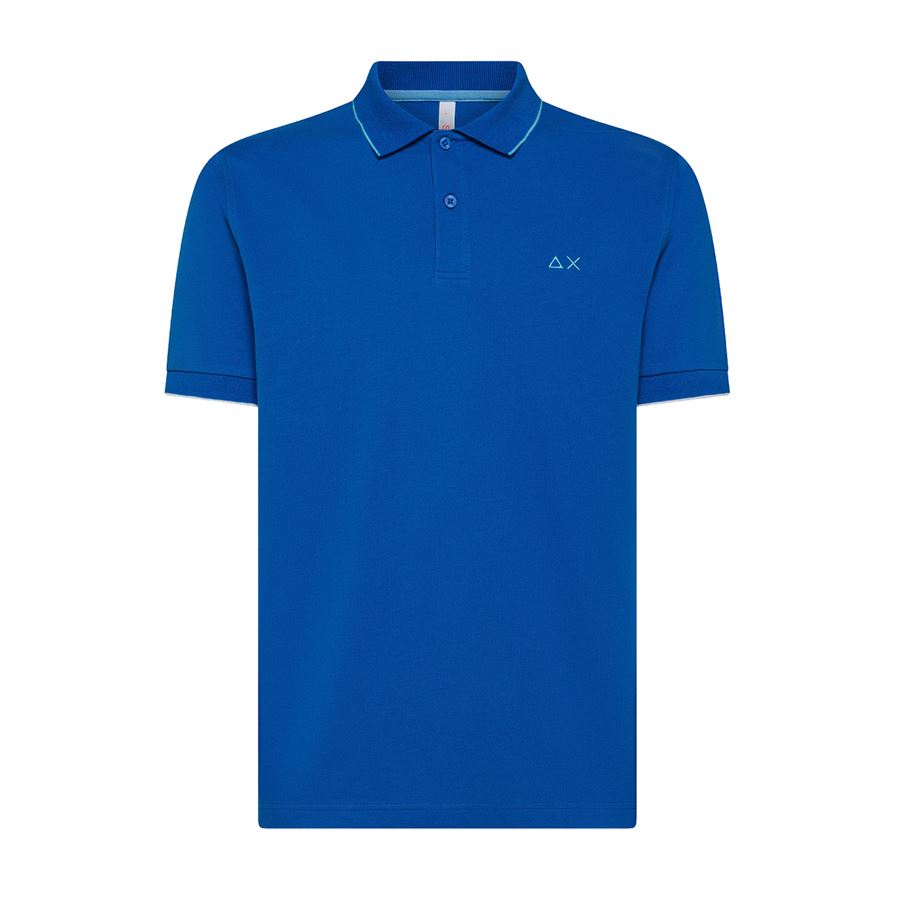 Polo Small Stripes On Collar S/s polo manica corta da uomo Sun68 | A3511058