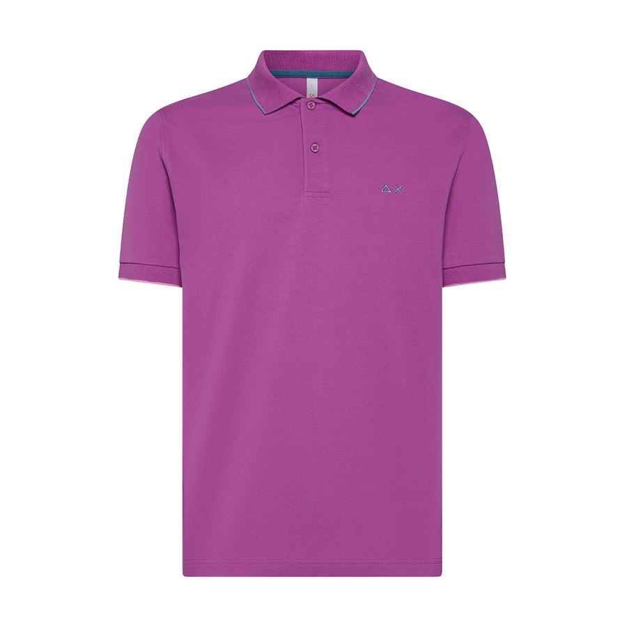 Polo Small Stripes On Collar S/s polo manica corta da uomo Sun68 | A3511072