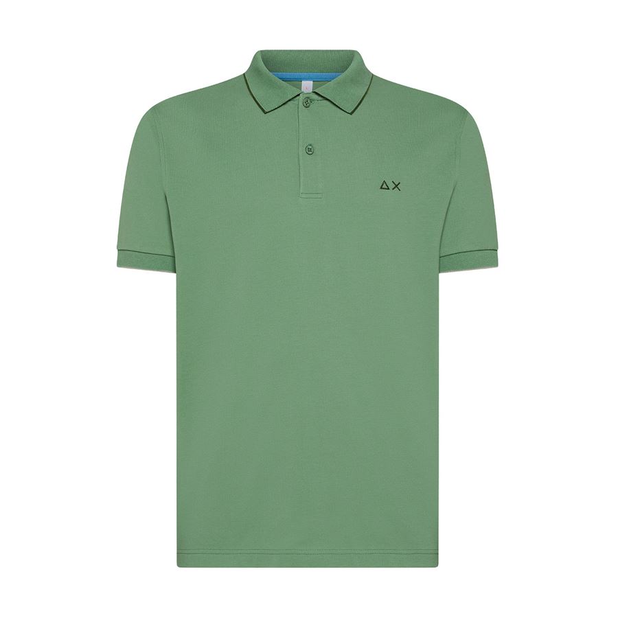 Polo Small Stripes On Collar S/s polo manica corta da uomo Sun68 | A3511084