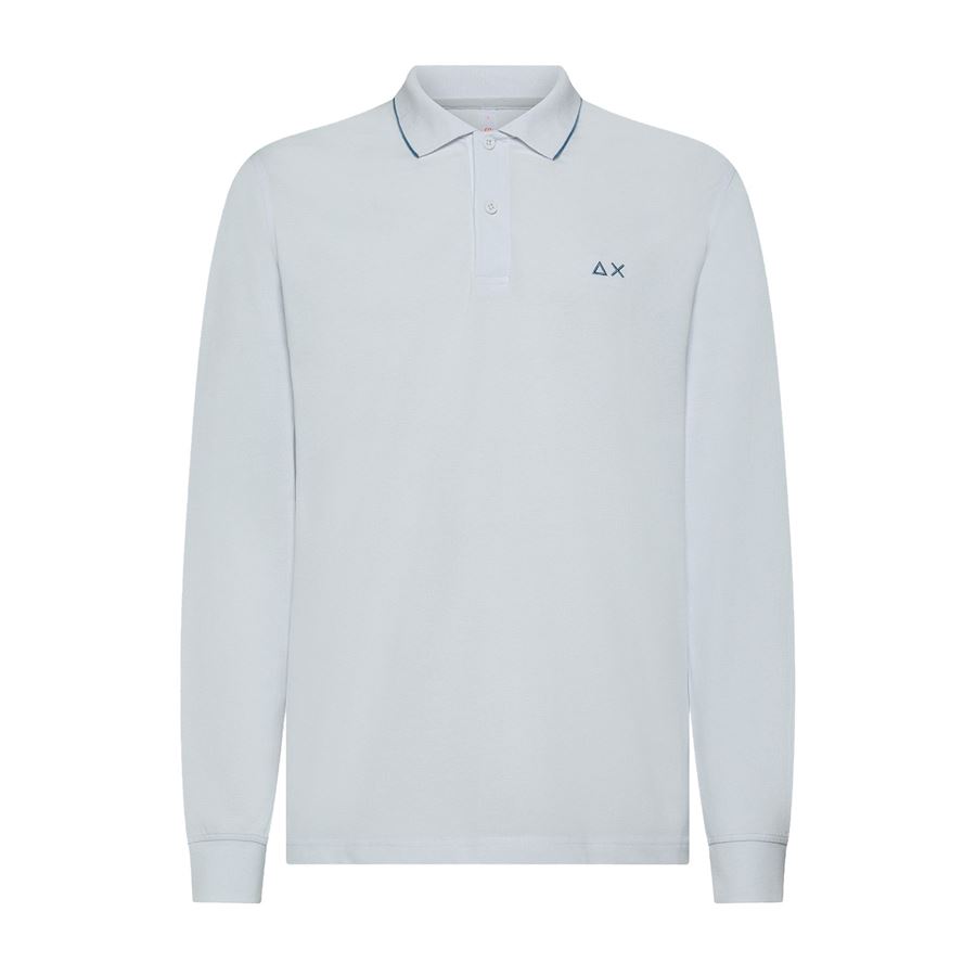Polo Small Stripes On Collar L/s polo manica lunga da uomo Sun68 | A3511101