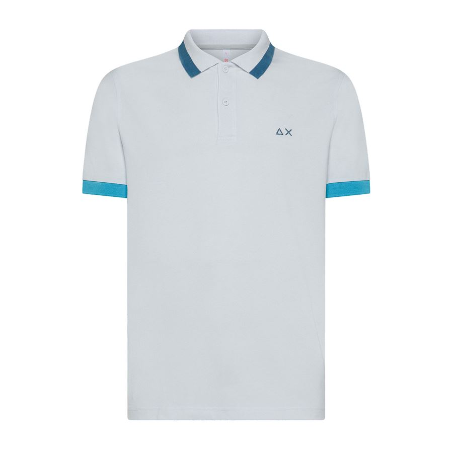 Polo Big Stripes On Collar S/s polo manica corta da uomo Sun68 | A3511201