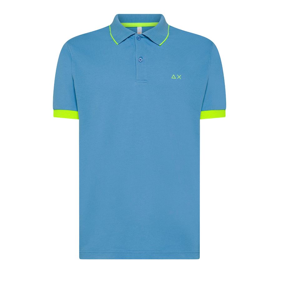 Polo Small Stripe Fluo S/s polo manica corta da uomo Sun68 | A3512056