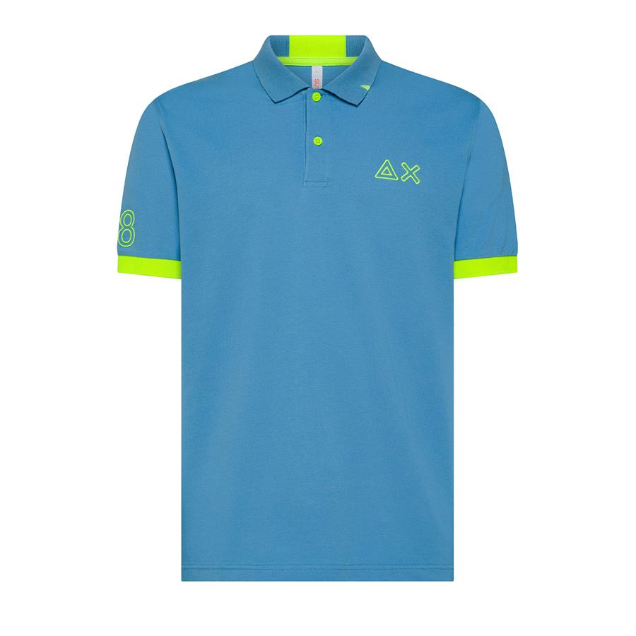 Polo Logo Fluo S/s polo manica corta da uomo Sun68 | A3512256