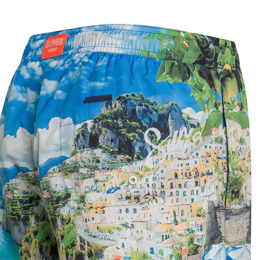 Swim Pant Landscape costume a pantaloncino da uomo con stampa Sun68 | H351185888