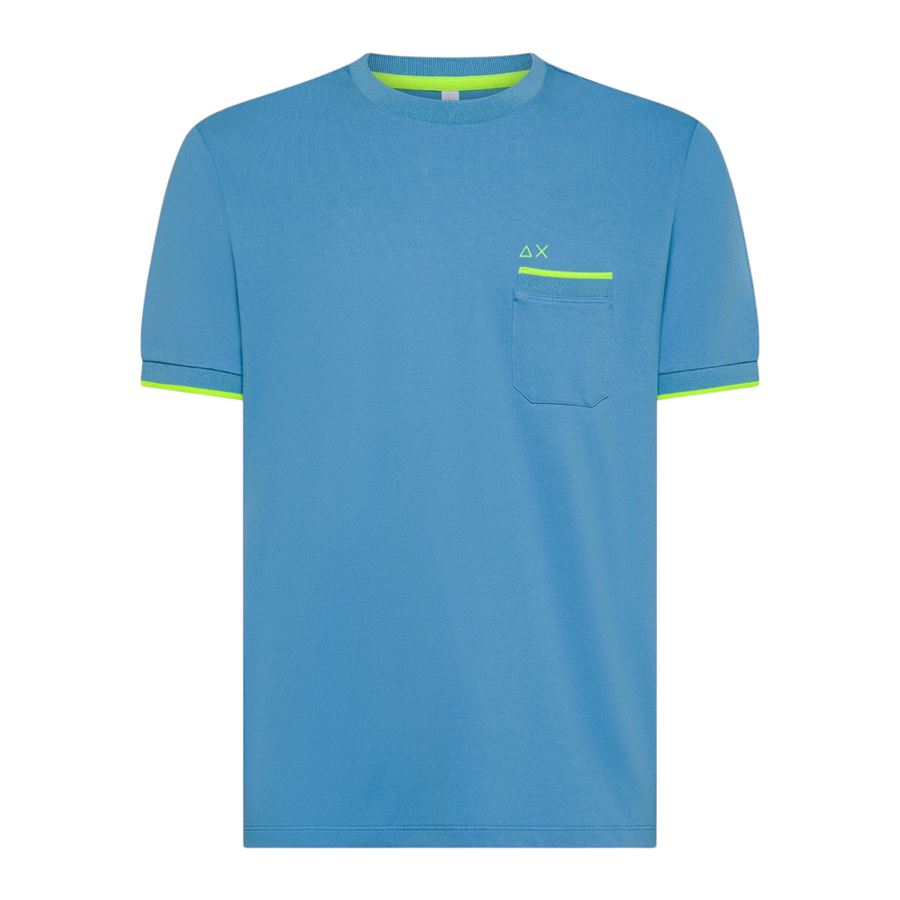 Piquet Small Stripe Fluo S/s t-shirt manica corta da uomo Sun68 | T3512456