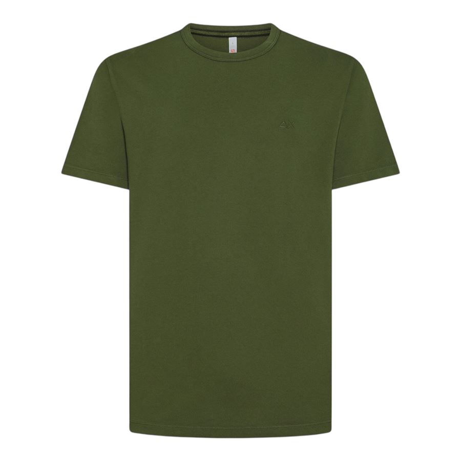 T-shirt maniche corte da uomo in piquet di cotone Sun68 | T3512737