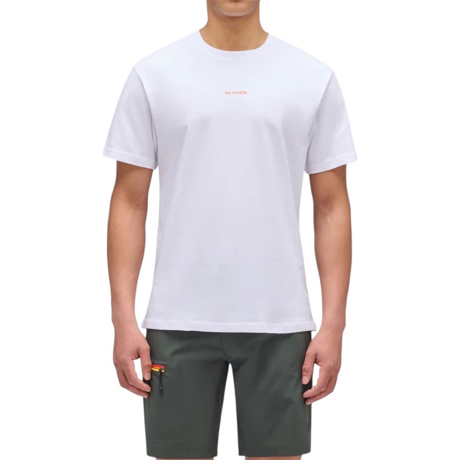 T-shirt manica corta da uomo con stampa palma Sundek | M681TEJ78LY006LY