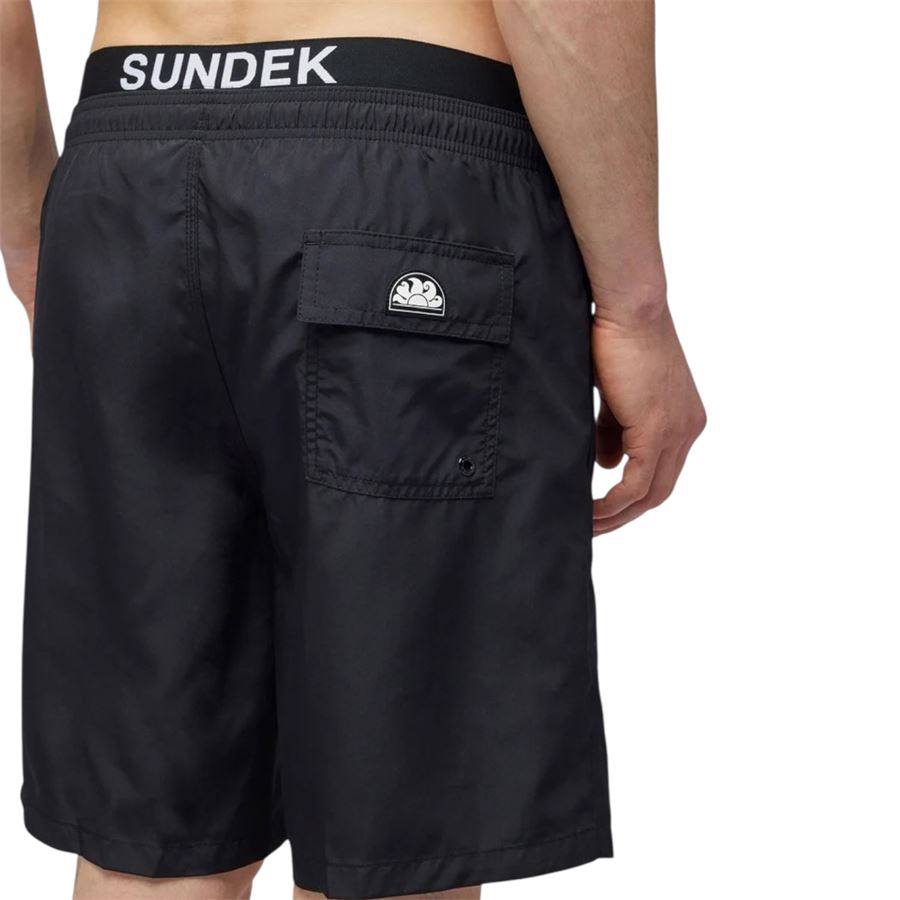 Costume da bagno uomo a pantaloncino vita elasticizzata light poly con elastico logo Sundek | M729BDP030000401