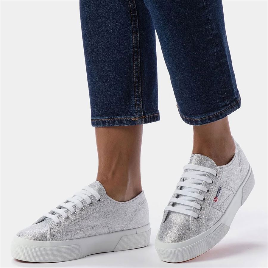 2740 Platform lame sneakers da donna Superga | S6128SW031