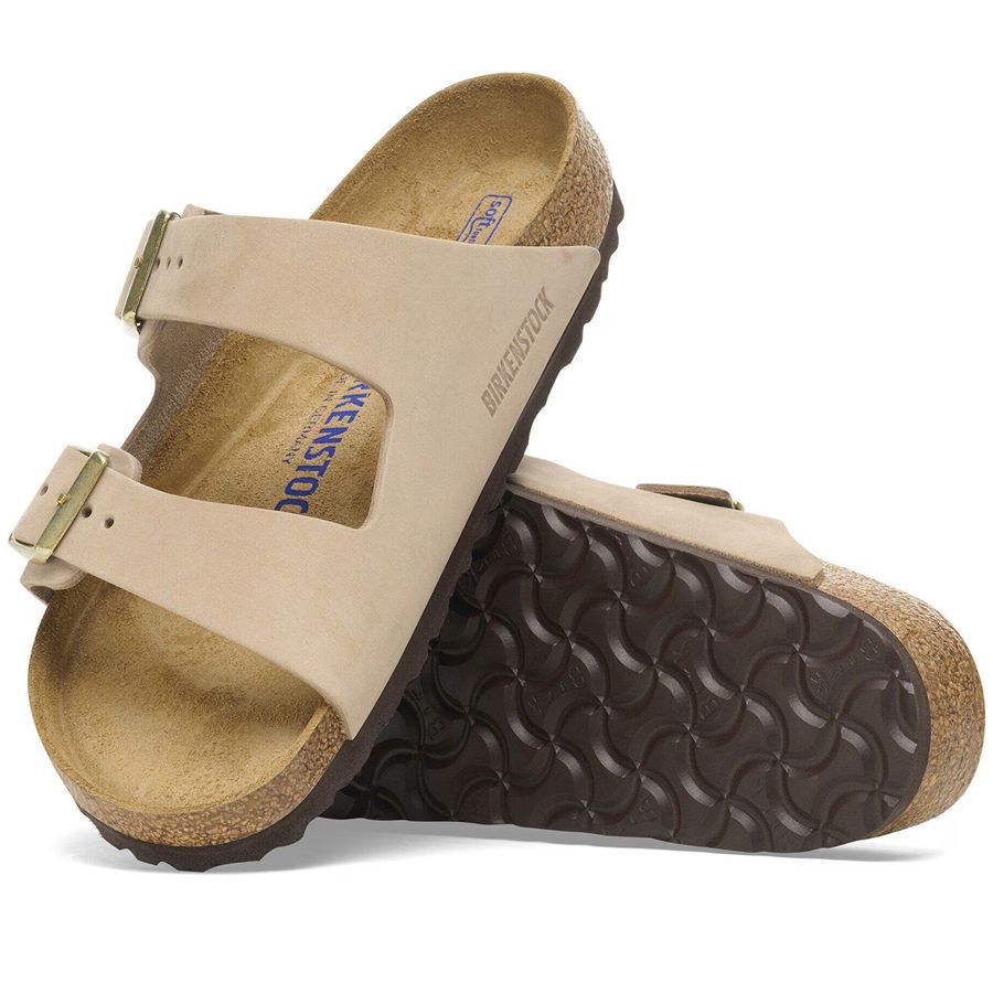 Arizona Sfb Sandcastle ciabatta donna con plantare morbido Birkenstock | 1019016X