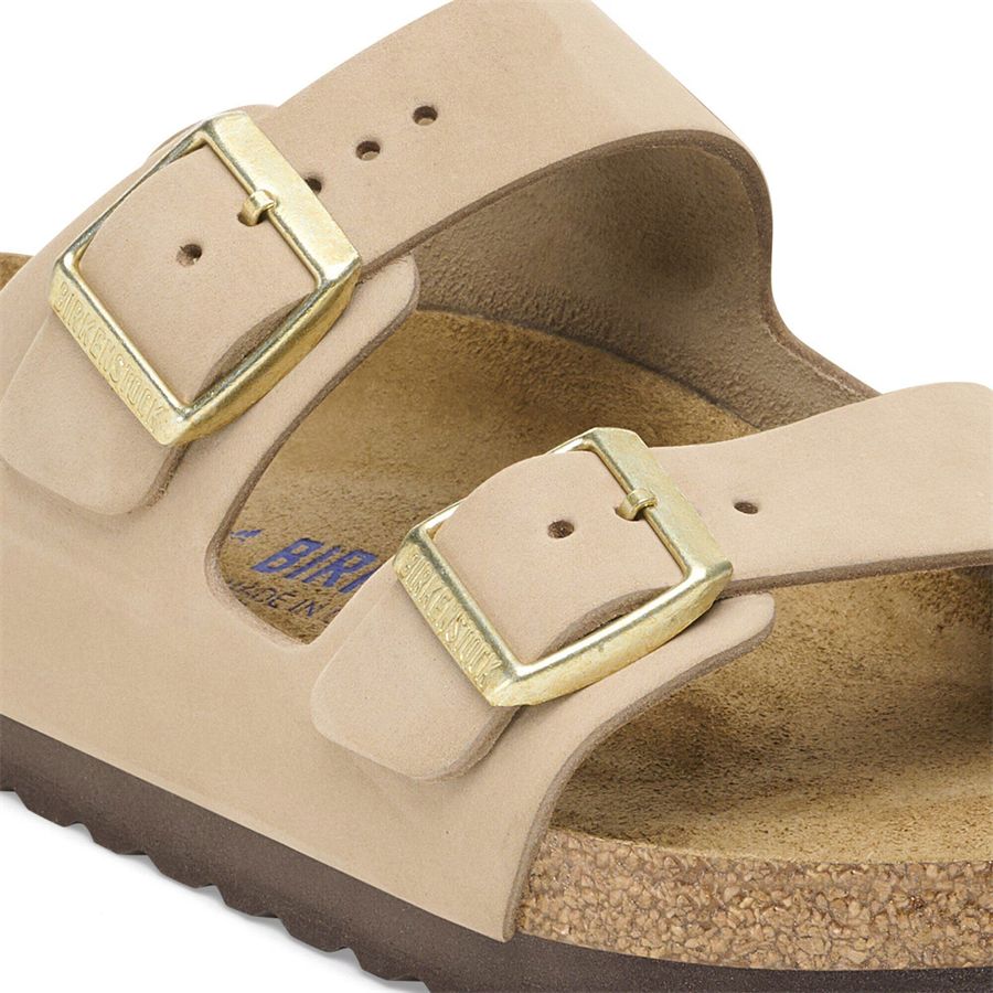 Arizona Sfb Sandcastle ciabatta donna con plantare morbido Birkenstock | 1019016X