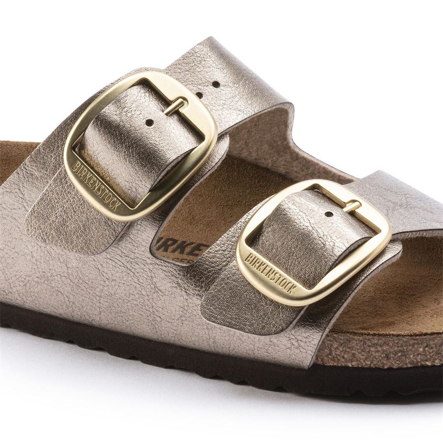 Arizona Big Buckle graceful taupe Birko Flor Calzata Stretta ciabatta da donna Birkenstock | 1020882X