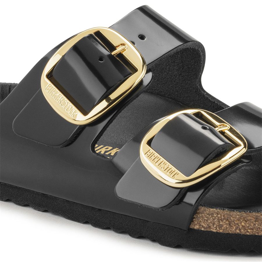 Arizona Big Buckle shine black, Natural Leather - Calz. Stretta Birkenstock | 1021476X