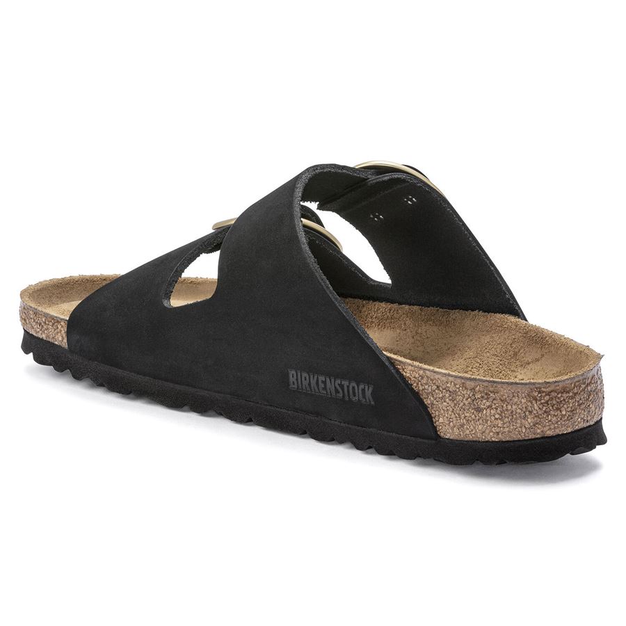 Arizona Big Buckle black, Nubuck Leather -Calz. Stretta ciabatta da donna Birkenstock | 1023290X