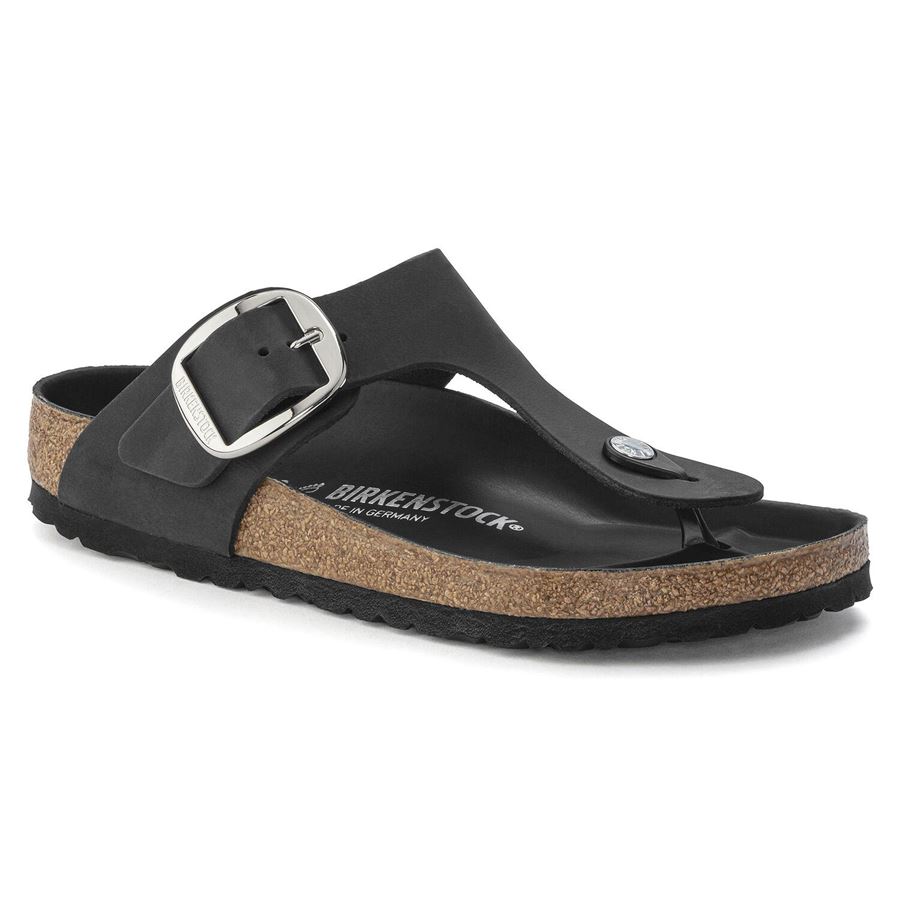 Gizeh Big Buckle in pelle oliata calzata normale da donna Birkenstock | 1023334X