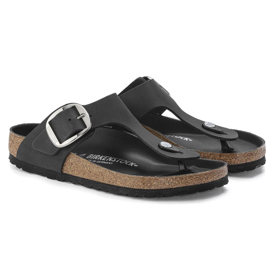 Gizeh Big Buckle in pelle oliata calzata normale da donna Birkenstock | 1023334X