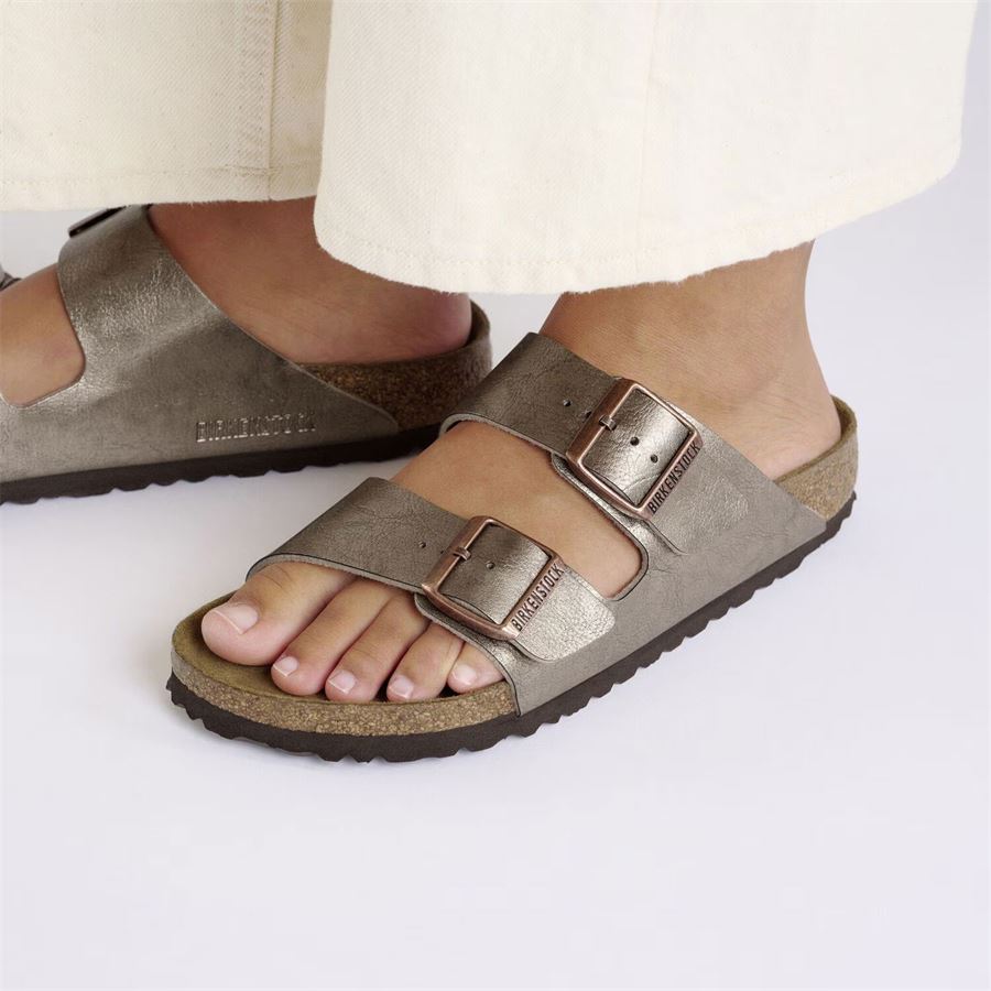 Arizona graceful taupe, Birko Flor Calz. Stretta ciabatta da donna Birkenstock | 1029439X