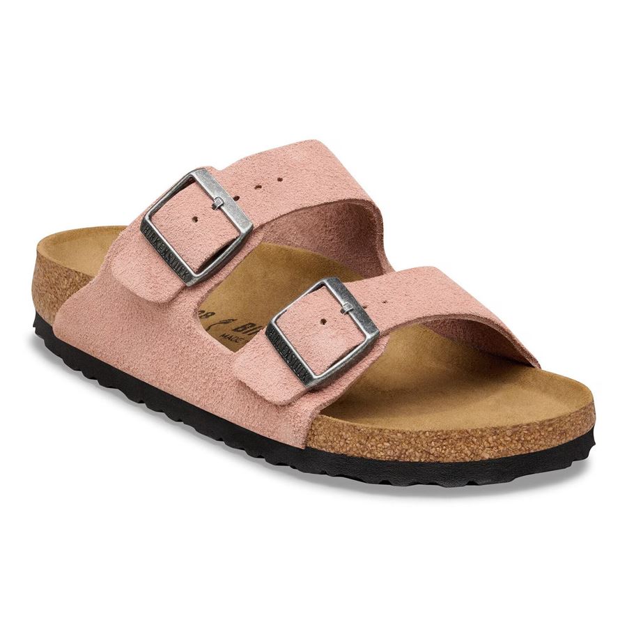 Arizona pink clay, Suede Leather ciabatta da donna Birkenstock | 1031651X