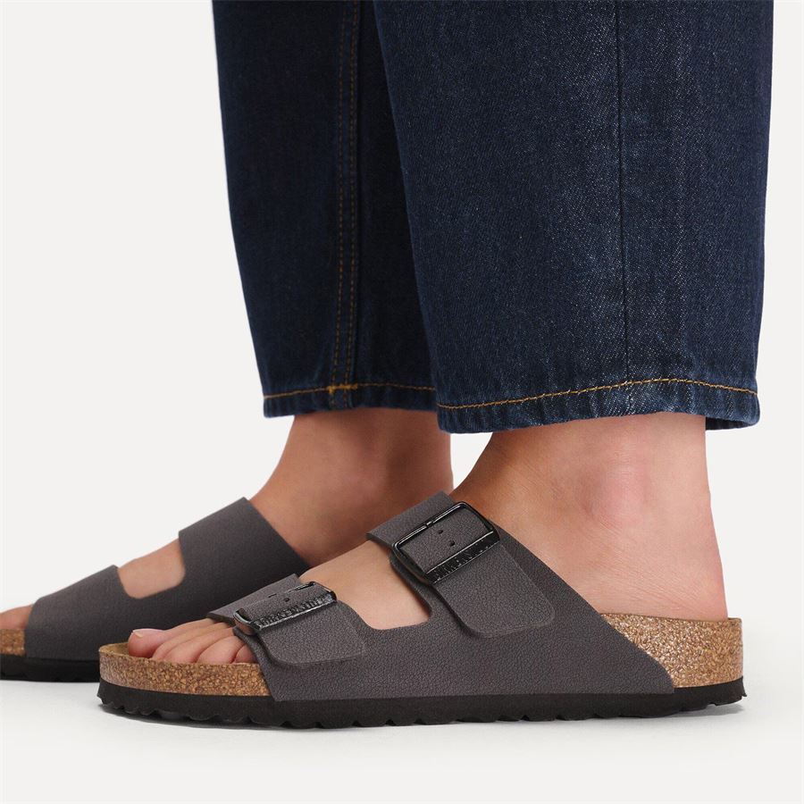 Arizona velvet gray, Birkibuc ciabatta unisex uomo donna Birkenstock | 1032023X