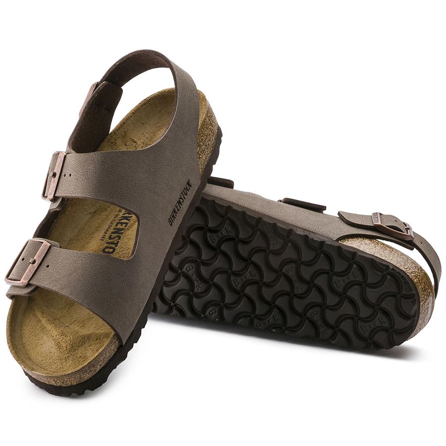 Milano mocca, Birkibuc - Calz. Stretta sandalo unisex uomo donna Birkenstock | 634503X