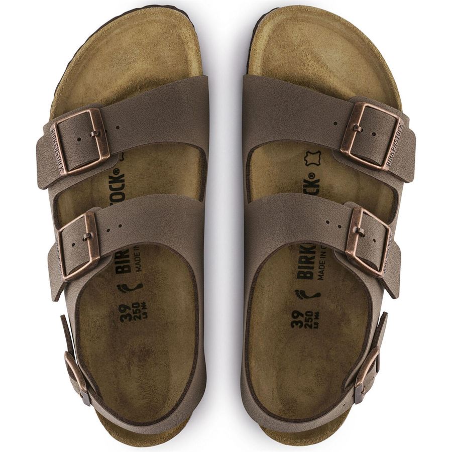 Milano mocca, Birkibuc - Calz. Stretta sandalo unisex uomo donna Birkenstock | 634503X