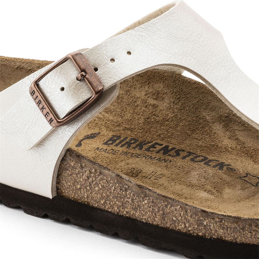 Gizeh pearl white, Birko Flor Graceful - Calz. Normale Birkenstock | 943871X
