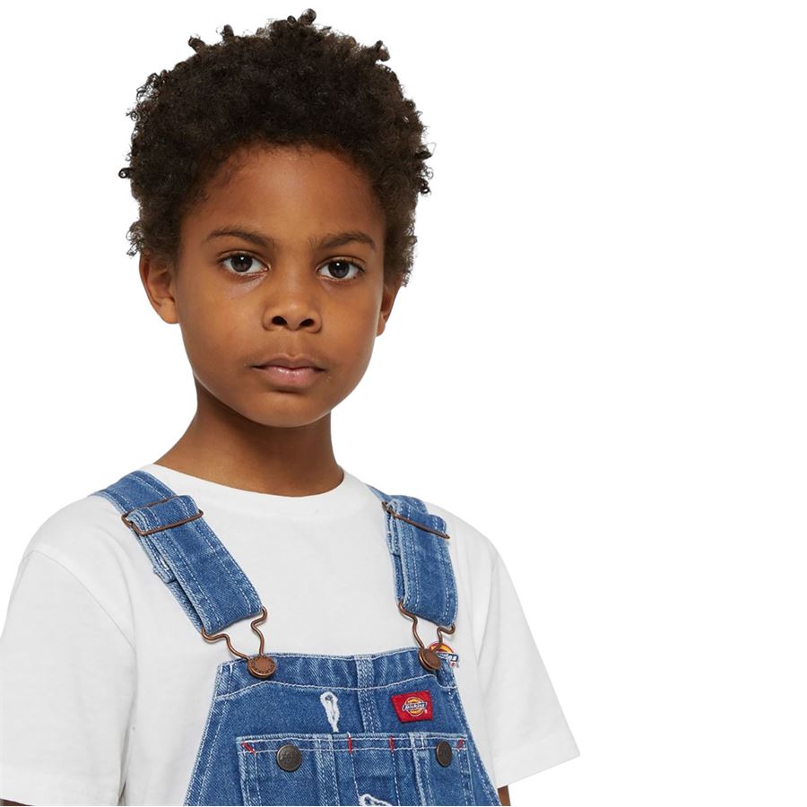 Kids Denim Bib salopette in denim da bambino Dickies | DK0KB102C7K