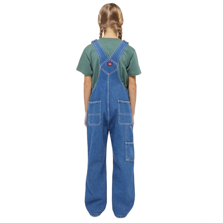 Kids Denim Bib salopette in denim da bambino Dickies | DK0KB102C7K