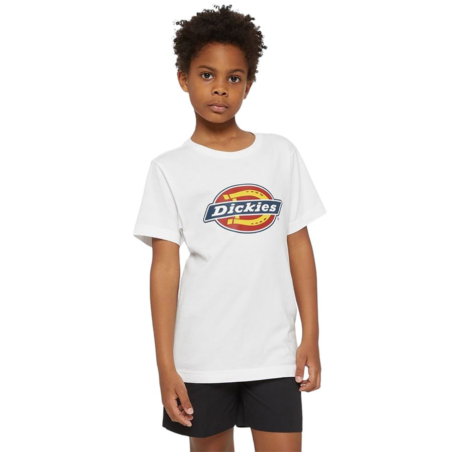 K Icon Logo Tee t-shirt manica corta da bambino Dickies | DK0KSR270WH