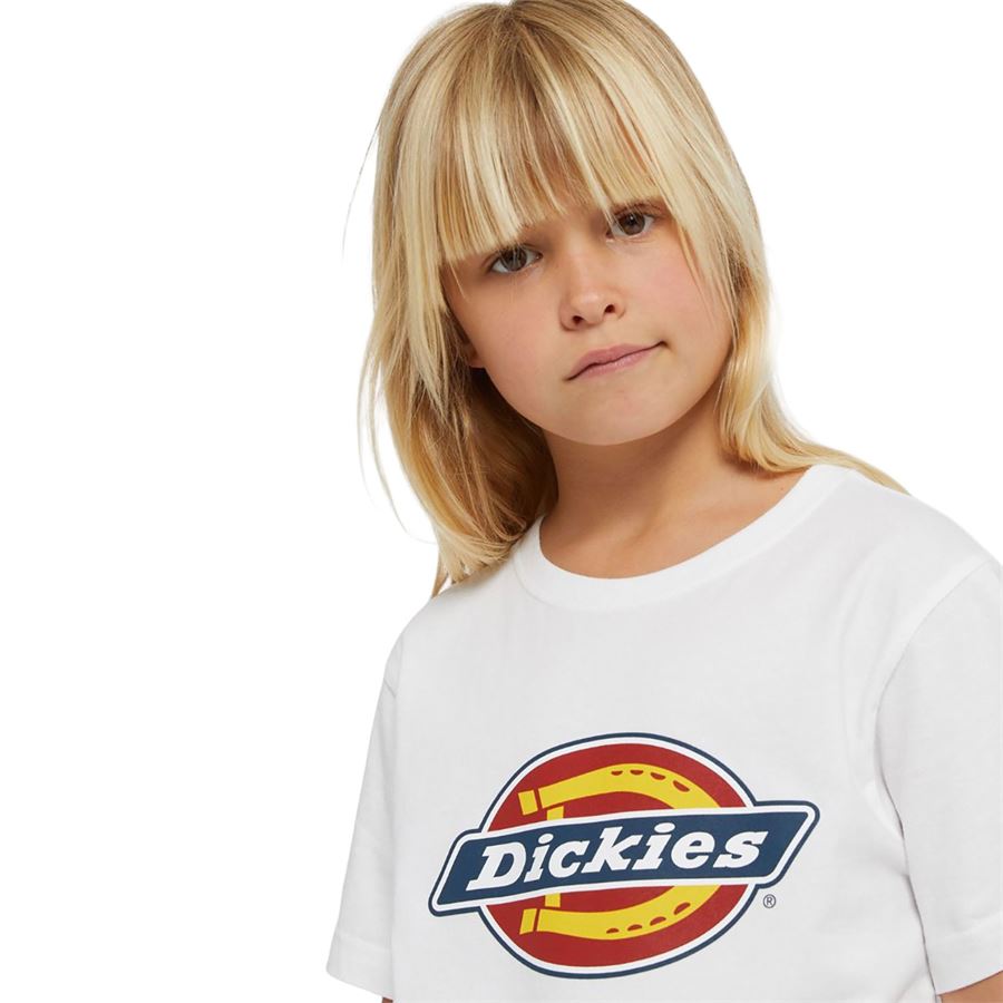 K Icon Logo Tee t-shirt manica corta da bambino Dickies | DK0KSR270WH