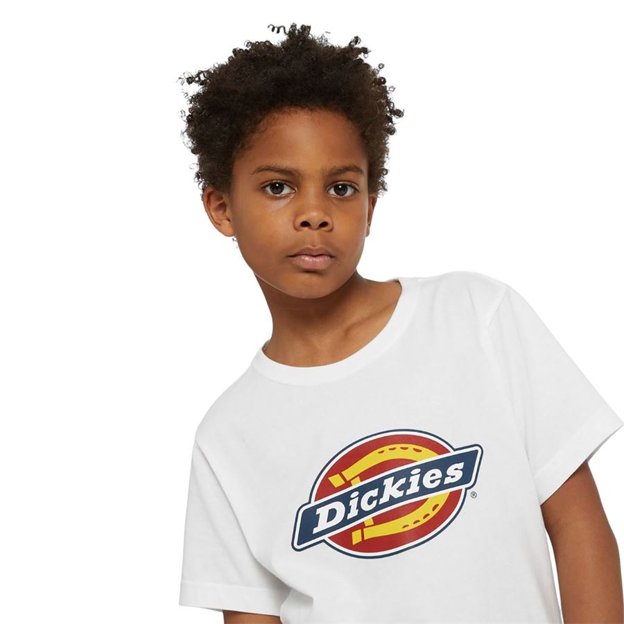 K Icon Logo Tee t-shirt manica corta da bambino Dickies | DK0KSR270WH