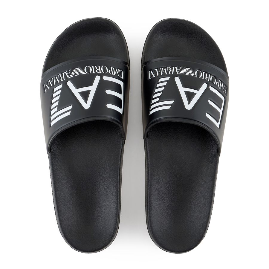 Slides con Maxi logo ciabatta unisex uomo donna EA7 | 7X000108AF15118AF15118UC001