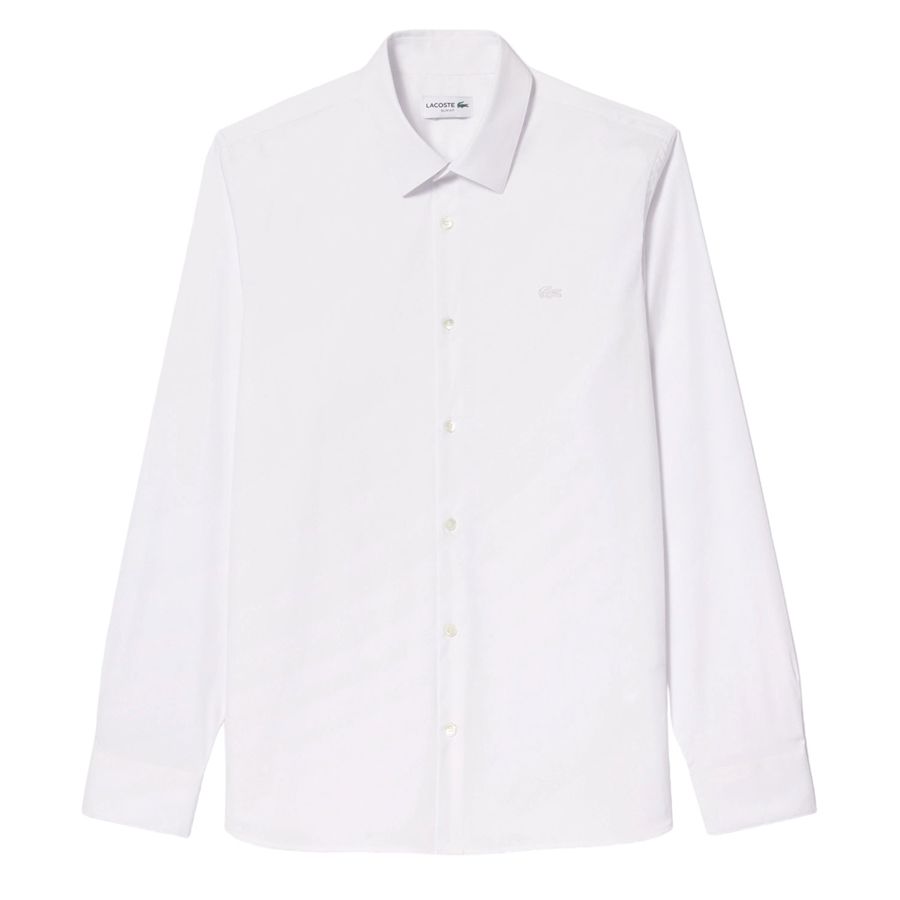 Camicia in popeline stretch slim fit da uomo Lacoste | CH5253001